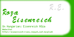 roza eisenreich business card